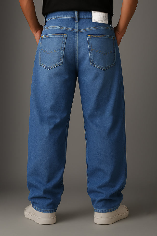 Denim: Blue Raze Distress (Baggy Fit)