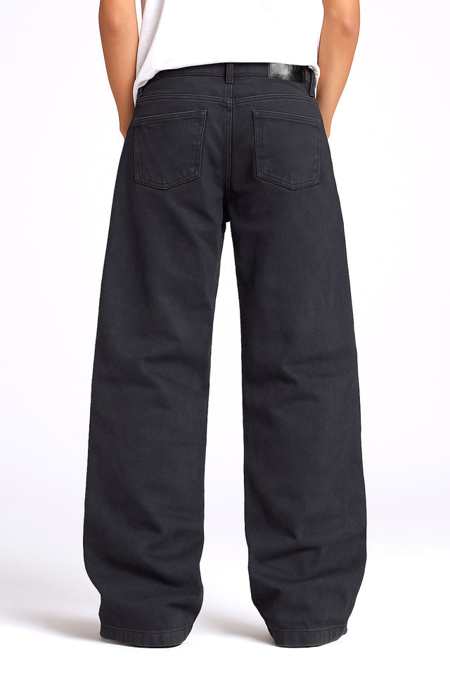 Denim: Jet Black - (Baggy Fit)