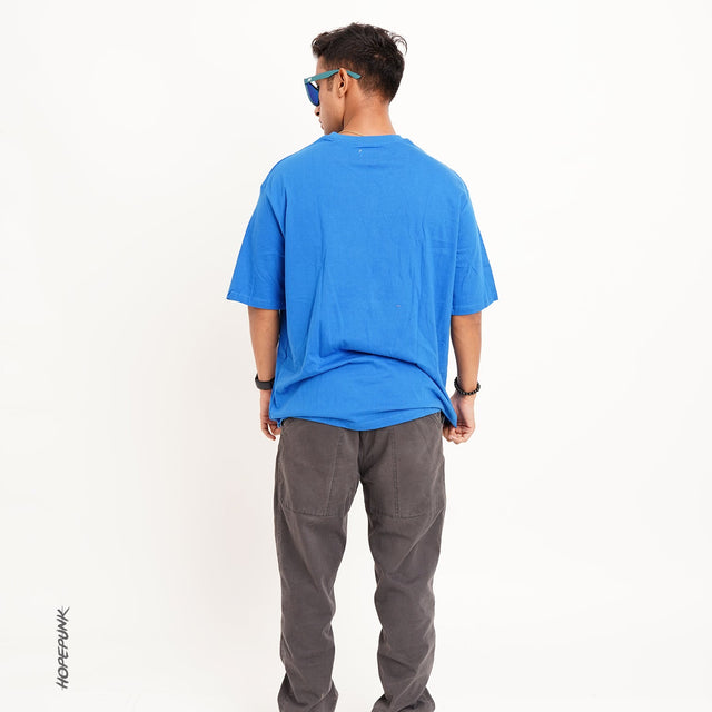Blue Oversize T Shirt 180 GSM - EOSS