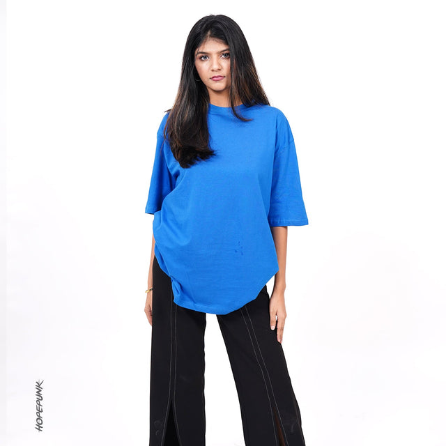Blue Oversize T Shirt 180 GSM - EOSS