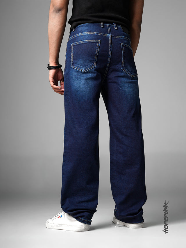Denim: Blue Stretch (Straight Fit)