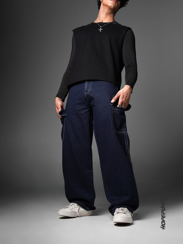 Denim: Dark Blue Pocket - Sale