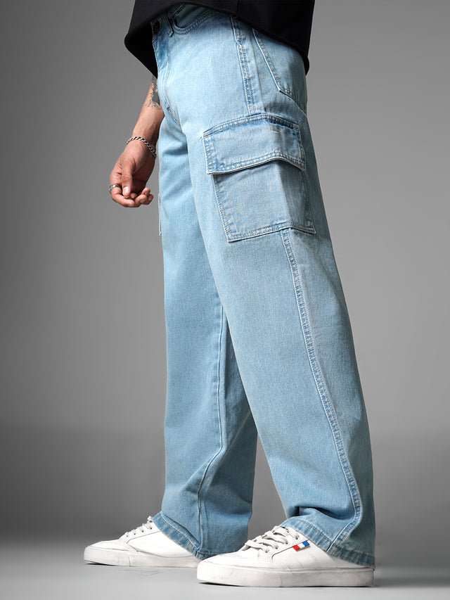 Denim: Light blue Pocket - Sale