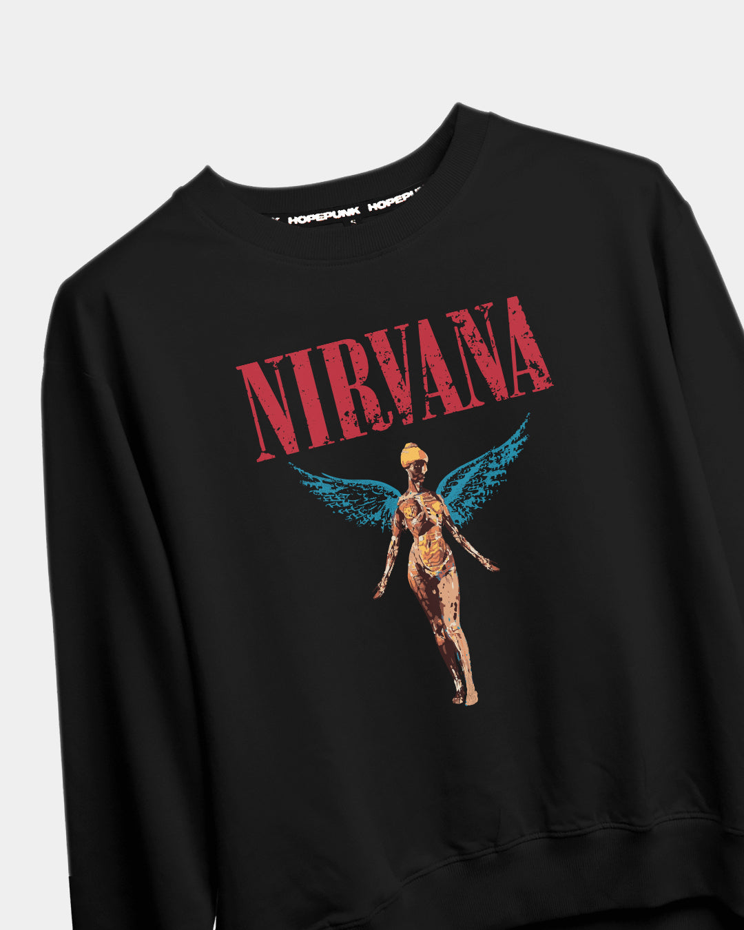 Nirvana Smiley Sweatshirt www.hopepunk.store Hopepunk.store