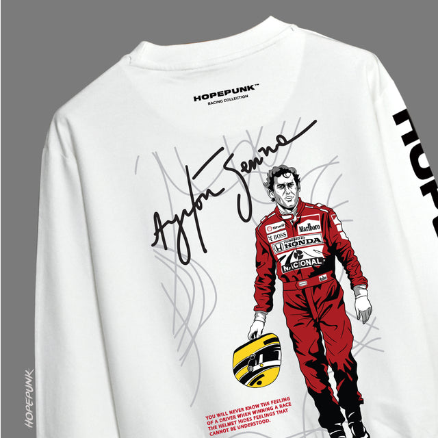 Ayrton Senna White - Sweatshirt