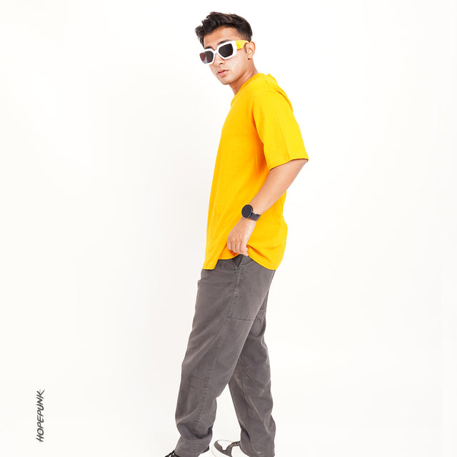Mustard Oversize T Shirt 180 GSM - EOSS