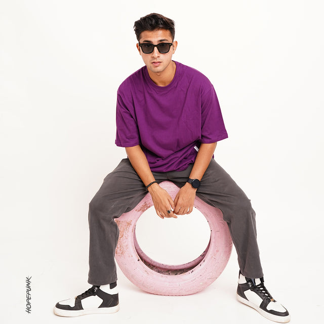 Dark Purple - 180GSM (Oversized)