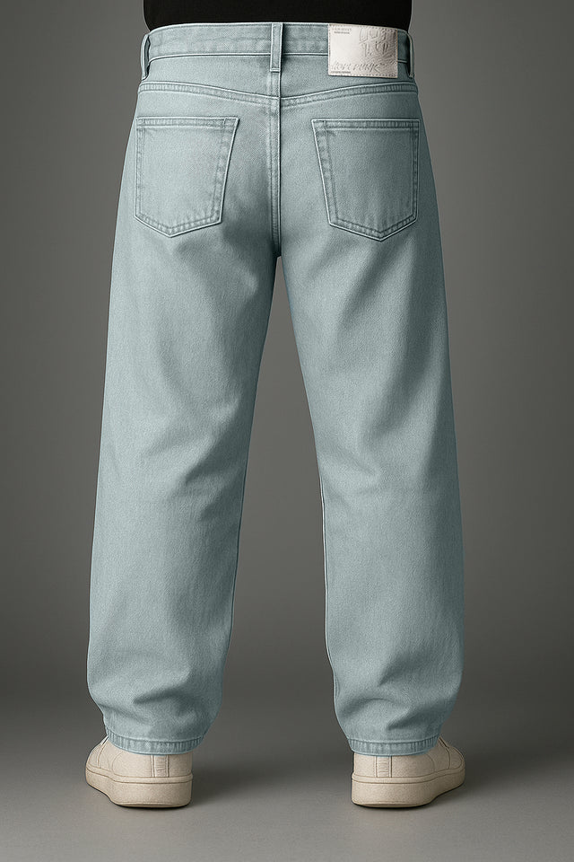 Denim: Forst Wash Blue (Baggy Fit)