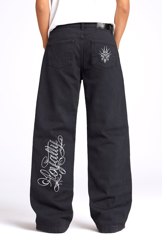 Loyality Denim  - Jet Black(Baggy Fit)