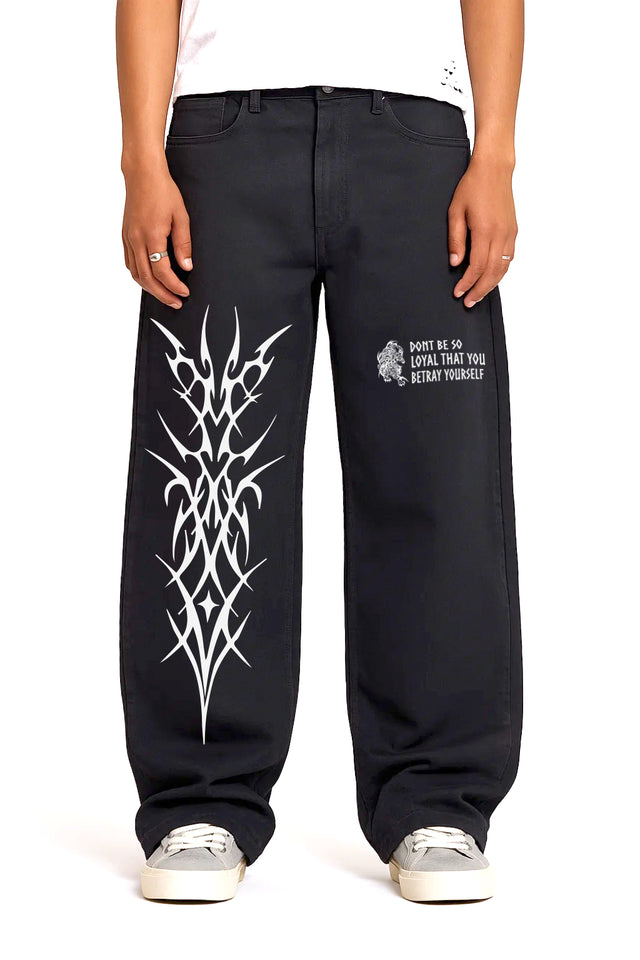 Loyality Denim  - Jet Black(Baggy Fit)