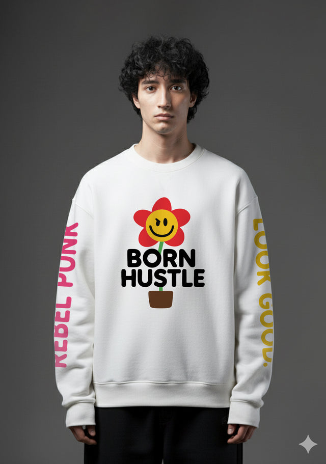 Born Hustle - white