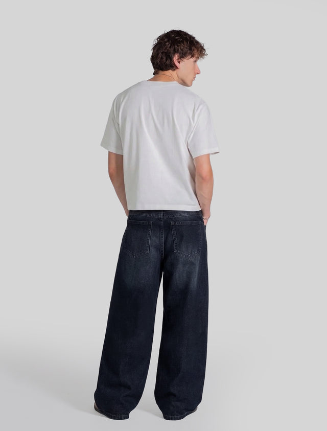 Denim: Dark Blue Shade (Baggy Fit)