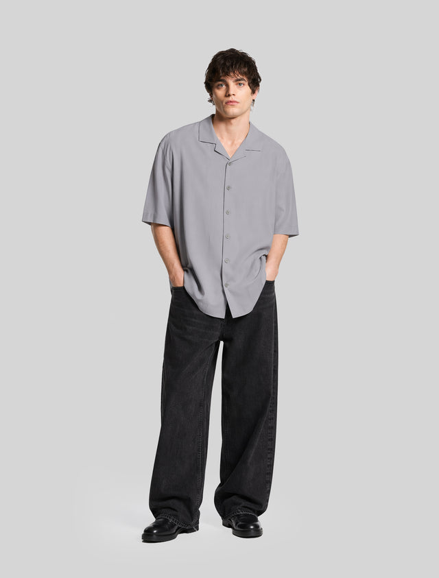 Grey Bowling Shirt