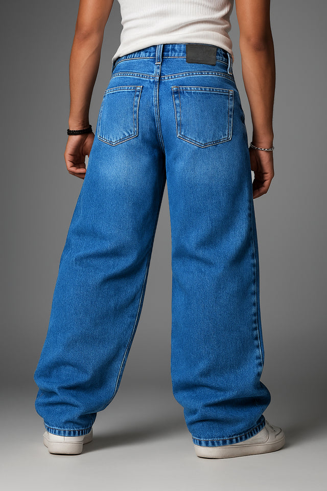 Denim: Blue Shade ( Baggy Fit)