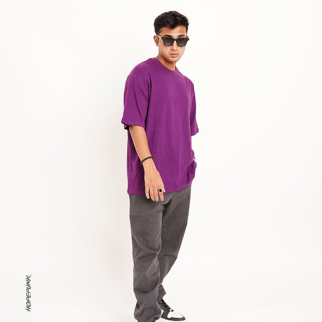 Purple Oversize T Shirt 180 GSM - EOSS