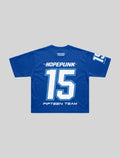 Racing 15 oversized t-shirt blue back