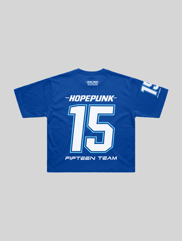 Racing 15 oversized t-shirt blue back