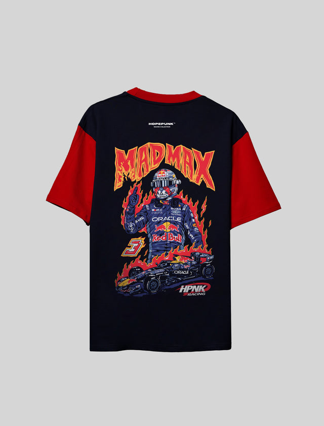 Mad Max racing oversized t-shirt back