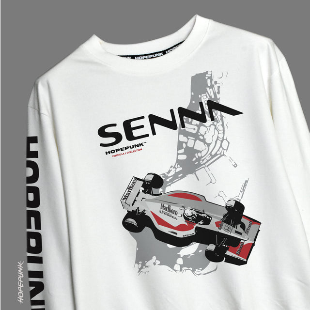 Ayrton Senna White - Sweatshirt