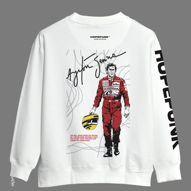 Ayrton Senna White - Sweatshirt