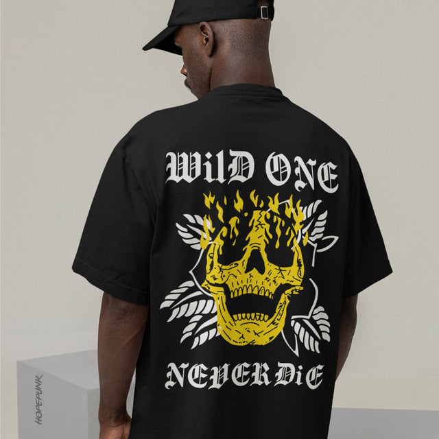 Wildone Never Die - Black Oversize Sale