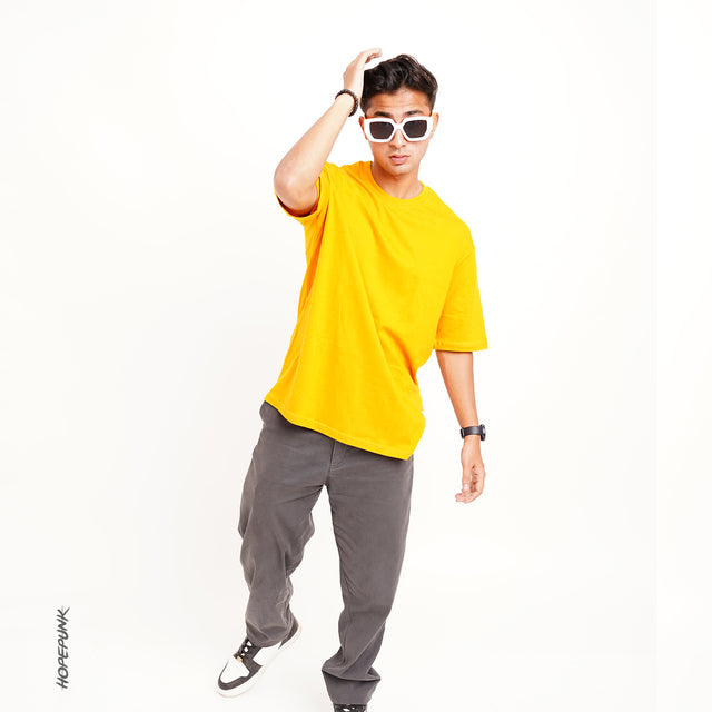 Mustard Oversize T Shirt 180 GSM - EOSS